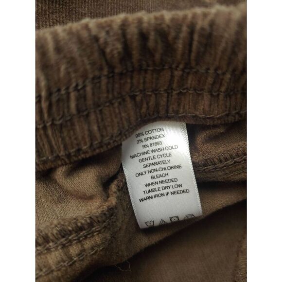 Isaac Mizrahi Women's Size 12 PETITE Brown Corduroy Pants - Picture 3 of 6